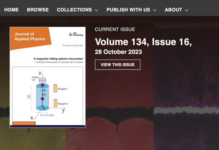 Cover Article at Journal of Applied Physics